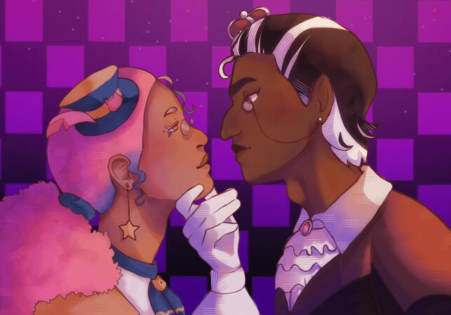 Left oc belongs to me, right belongs to astro_gills